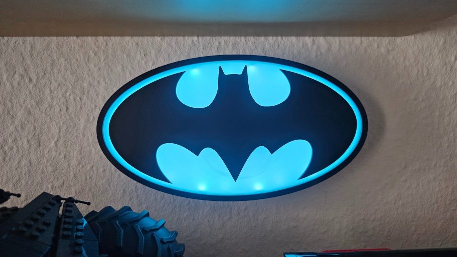 Batman Leuchtendes Batman-Logo aus Acryl