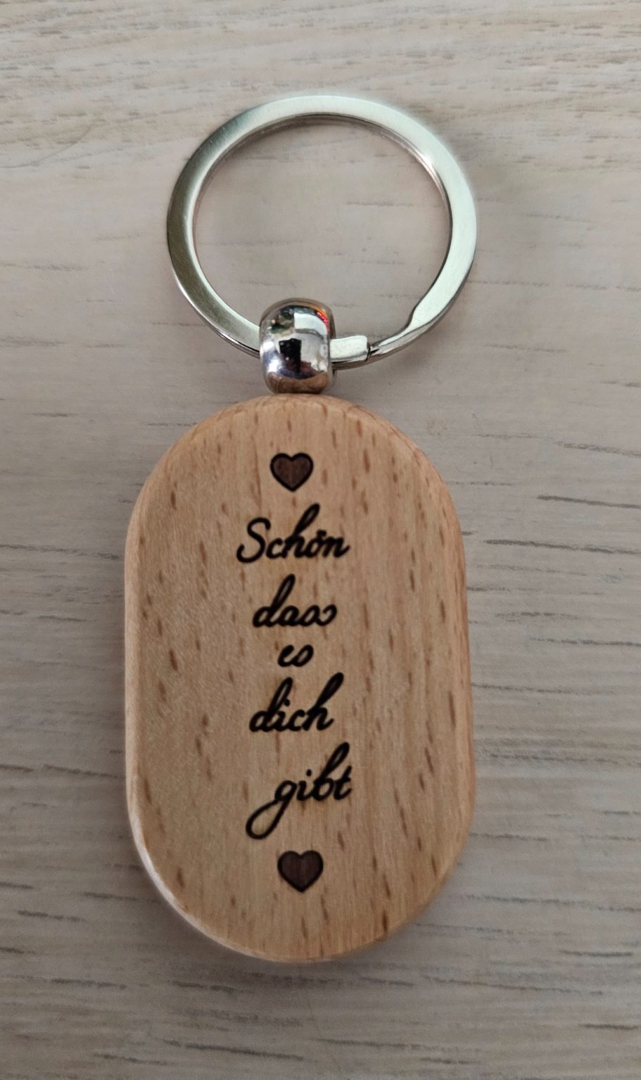 Schlüsselanhänger oval