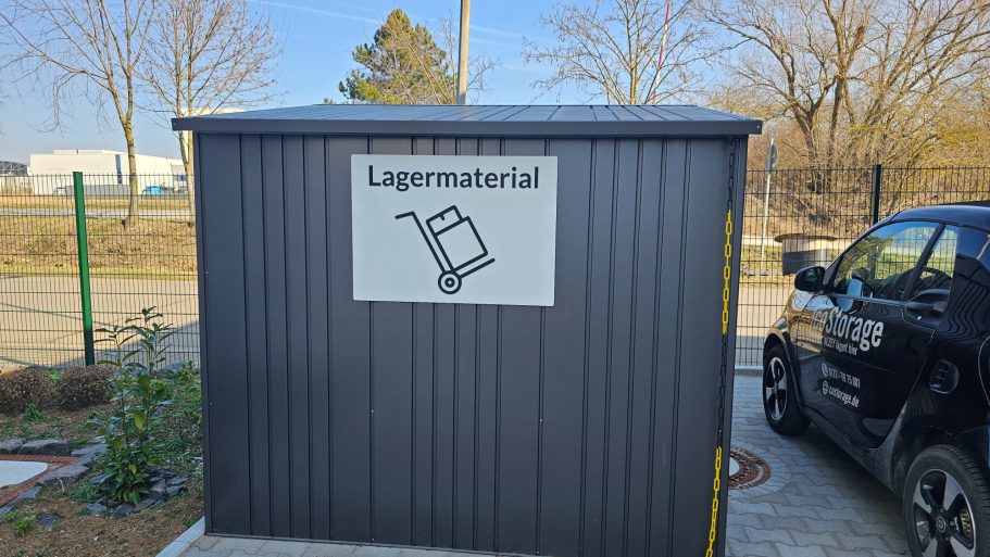 Acrylschild "Lagermaterial"