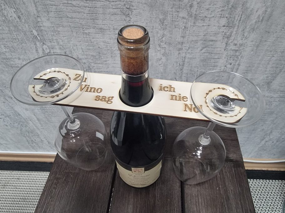 Weinständer klein "Zu Vino sag ich nie No"