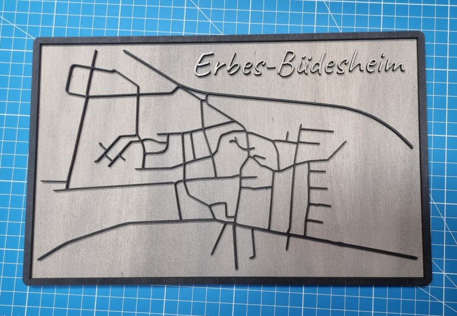 Straßenkarte Erbes-Büdesheim