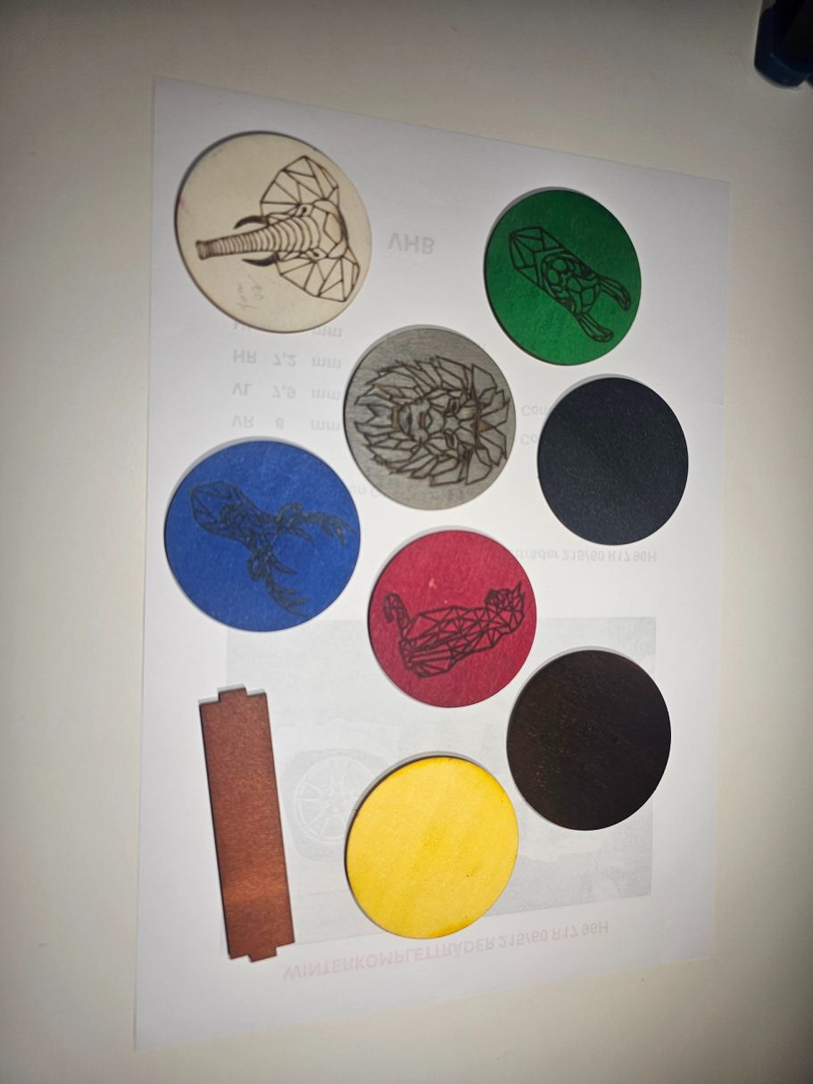 Zuerst wird die Farbe bestimmt